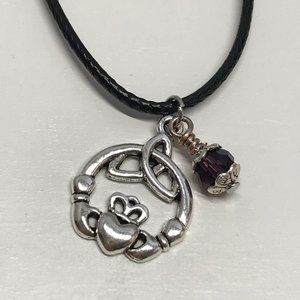 Triquetra Claddagh Charmed Trinity Knot Purple